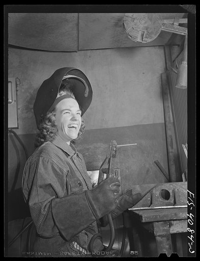 Untitled photo, possibly related to: Knoxville, Tennessee (Tennessee Valley Authority (TVA)). Welder, training for war production. Stair Vocational High School