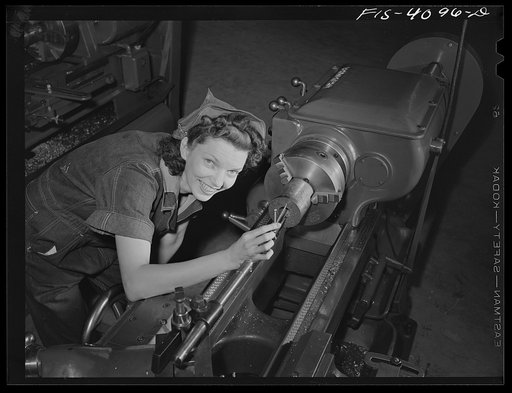 Untitled photo, possibly related to: Knoxville, Tennessee (Tennessee Valley Authority (TVA)). Training for war production at NYA (National Youth Administration) school