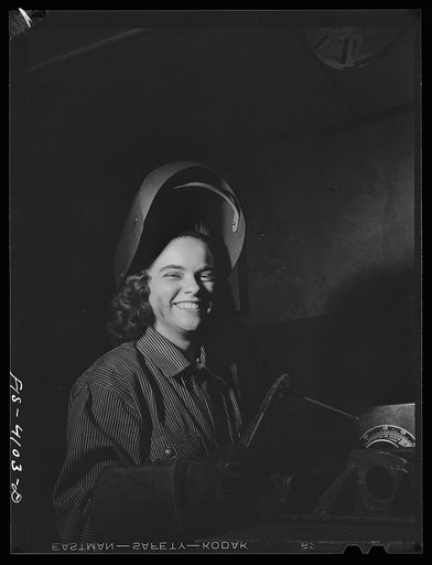 Untitled photo, possibly related to:  Knoxville, Tennessee (Tennessee Valley Authority (TVA)). Welder, training for war production. Stair Vocational High School