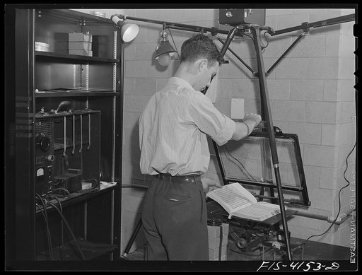Washington, D.C. Microfilming Chinese documents. Library of Congress