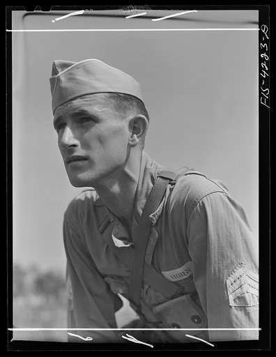 Fort Riley, Kansas. A sergeant of a mechanized cavalry reconnaissance unit