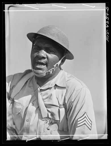 Untitled photo, possibly related to: Fort Riley, Kansas. During a field problem of the cavalry