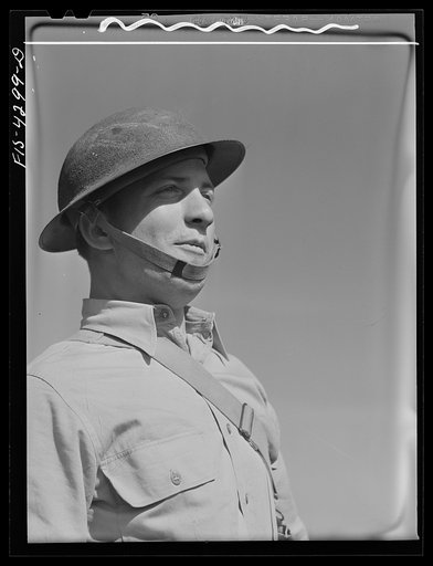 Fort Riley, Kansas. A sergeant in a mechanized cavalry reconnaissance unit