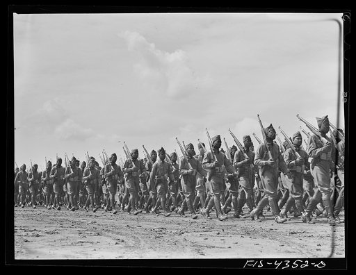 Fort Riley, Kansas. Review on the parade ground