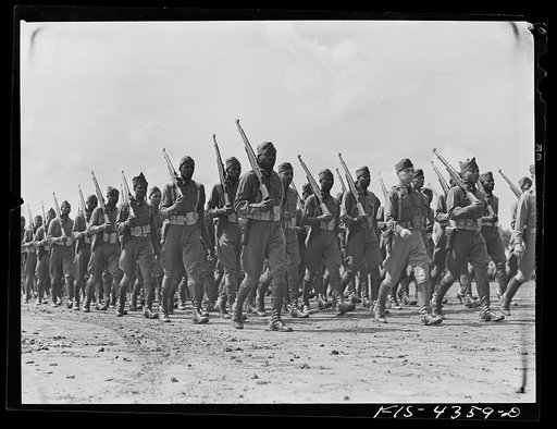 Fort Riley, Kansas. Review on the parade ground