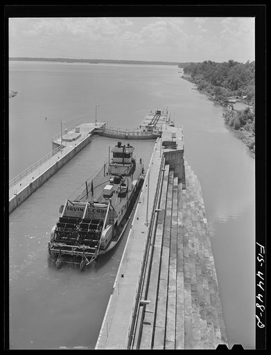 Untitled photo, possibly related to: Wheeler Dam, Alabama (Tennessee Valley Authority (TVA)). Lock