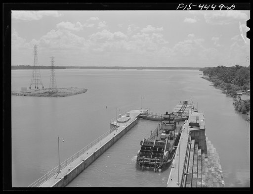 Untitled photo, possibly related to: Wheeler Dam, Alabama (Tennessee Valley Authority (TVA)). Lock