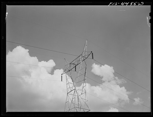 Untitled photo, possibly related to: Watts Bar Dam, Tennessee (Tennessee Valley Authority (TVA)). Transmission lines