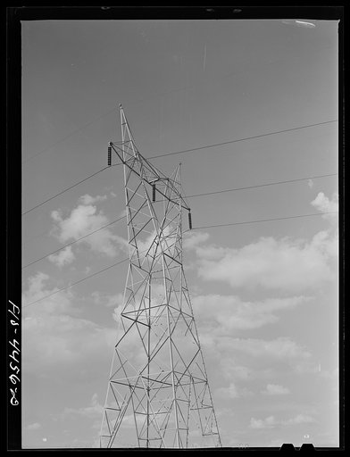 Untitled photo, possibly related to: Watts Bar Dam, Tennessee (Tennessee Valley Authority (TVA)). Transmission lines