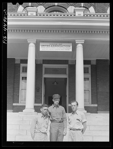 Untitled photo, possibly related to: Sheffield, Alabama (Tennessee Valley Authority (TVA)). Union members