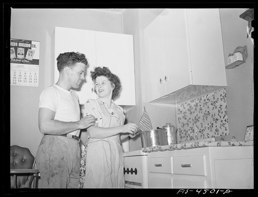 Untitled photo, possibly related to: Sheffield, Alabama (Tennessee Valley Authority (TVA)). Worker and family