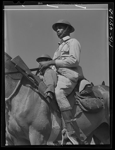 Fort Riley, Kansas. Soldier of a rifle platoon of a cavalry troop