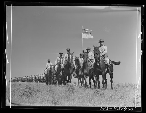 Fort Riley, Kansas. G troop of the 10th Cavalry brigade
