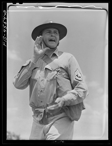Fort Riley, Kansas. Sergeant in a field artillery unit