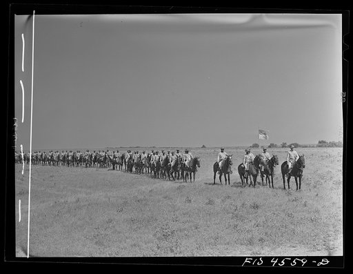 Fort Riley, Kansas. G troop of the 10th Cavalry brigade