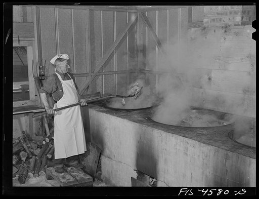 Preparing barbecue for dinner at the fiesta of the Holy Ghost. Santa Clara, California