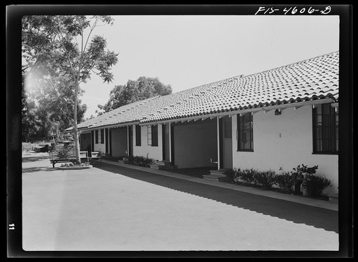 Untitled photo, possibly related to: Tourist court. Santa Clara, California