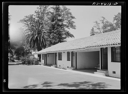 Untitled photo, possibly related to: Tourist court. Santa Clara, California