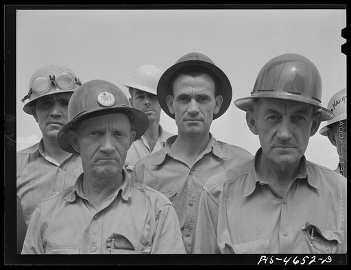 Untitled photo, possibly related to: Watts Bar Dam, Tennessee. Tennessee Valley Authority (TVA). Workers