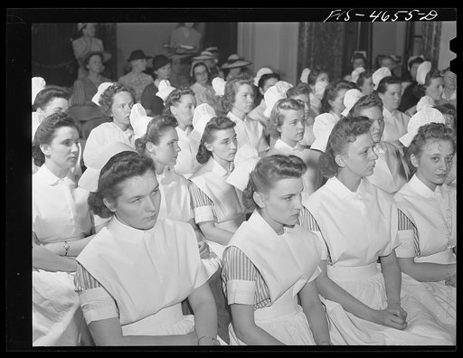 Washington, D.C. A group of student nurses who recently were admitted to the Red Cross reserve corps at a ceremony in the Pan American Union building