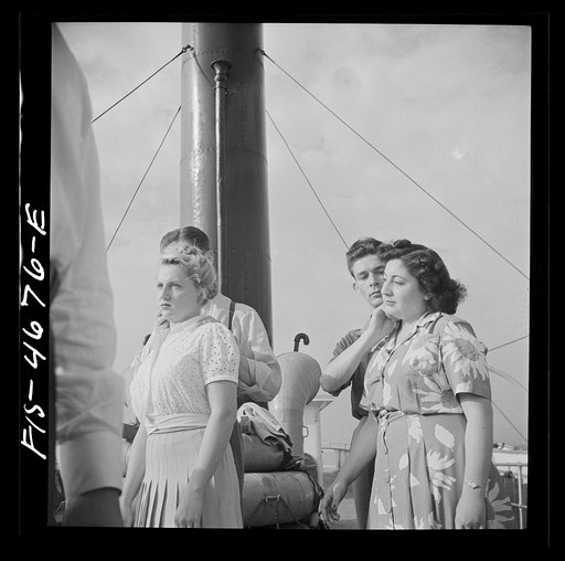 Untitled photo, possibly related to: Washington, D.C. Applying pressure to pressure point as part of a course in first aid, aboard a Potomac River boat