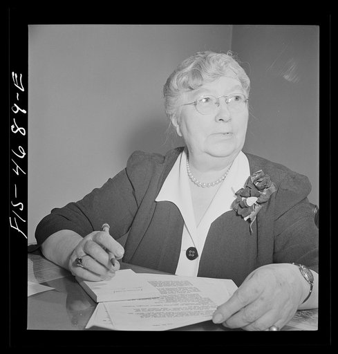 Untitled photo, possibly related to: Washington, D.C. Mary Anderson, head of the Women's Bureau of the United States Department of Labor, at her desk