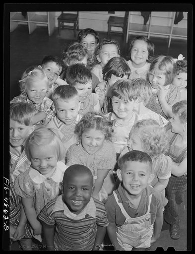 Brooklyn, New York. Red Hook housing development. Nursery children at the community center. Some come from the surrounding neighborhood. About 100 children attend