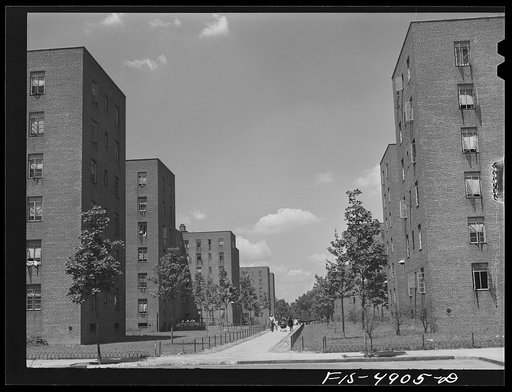Brooklyn, New York. Red Hook housing project. General view