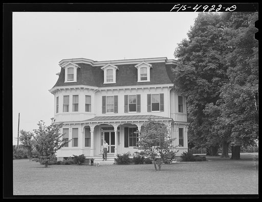 Untitled photo, possibly related to: Bridgeton, New Jersey. Seabrook Farms. John Seabrook on the lawn of his home
