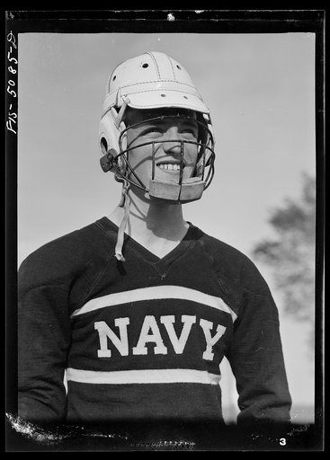 Untitled photo, possibly related to: U.S. Naval Academy, Annapolis, Maryland. Lacrosse player