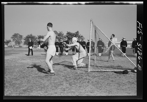 U.S. Naval Academy, Annapolis, Maryland. Practicing lacrosse