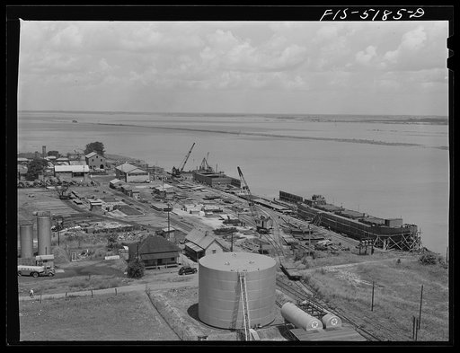 Untitled photo, possibly related to: Decatur, Alabama. Ingalls Shipbuildng Company. The Ingalls Shipbuilding Company yards on the Tennessee River