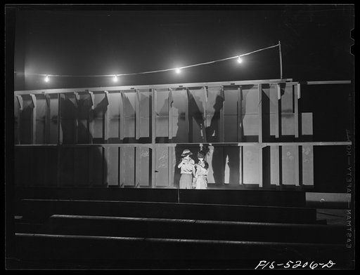 Decatur, Alabama. Ingalls Shipbuilding Company. Night shift at work on the barges