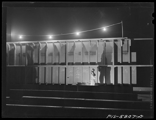 Decatur, Alabama. Ingalls Shipbuilding Company. Night shift at work on the barges