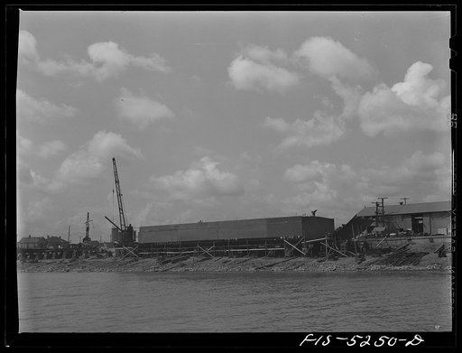 Untitled photo, possibly related to: Decatur, Alabama. Ingalls Shipbuilding Company. On the Tennessee River