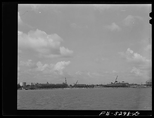 Decatur, Alabama. Ingalls Shipbuilding Company. The Ingalls shipbuilding yards on the Tennessee River
