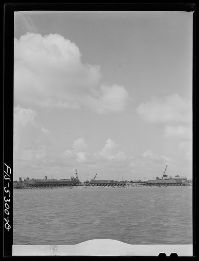 Decatur, Alabama. Ingalls Shipbuilding Company. The Ingalls shipbuilding yards on the Tennessee River