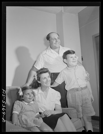 Brooklyn, New York. Red Hook housing development. The Caputo family