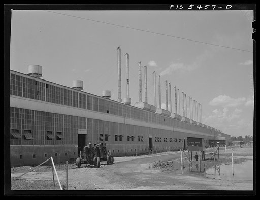 Untitled photo, possibly related to: Sheffield, Alabama. Reynolds Alloys Company. The cast house