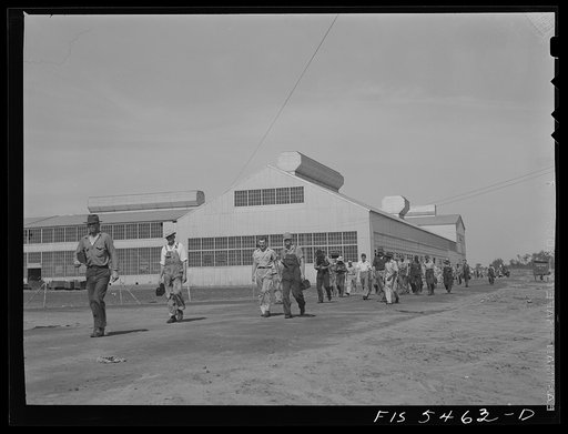 Untitled photo, possibly related to: Sheffield, Alabama. Reynolds Alloys Company. Change of shifts