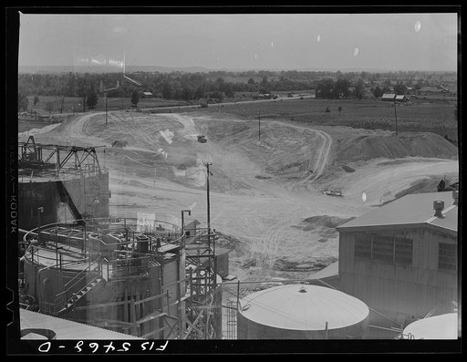 Untitled photo, possibly related to: Sheffield, Alabama. Reynolds Metal Company. Hill of bauxite