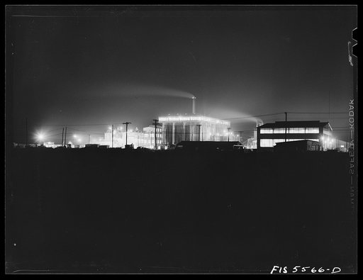 Untitled photo, possibly related to: Sheffield, Alabama. Reynolds Metal Company. Part of the Reynolds metal plant