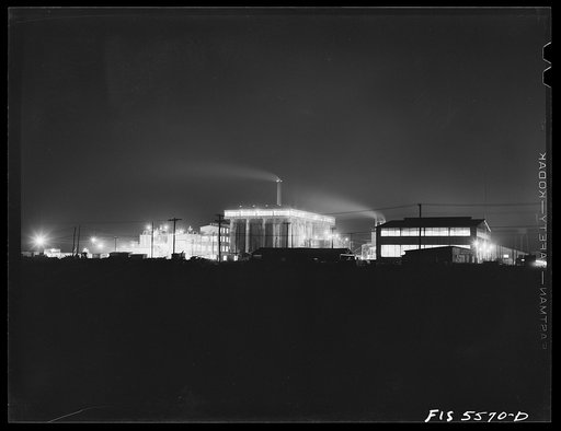 Untitled photo, possibly related to: Sheffield, Alabama. Reynolds Metal Company. Part of the Reynolds metal plant