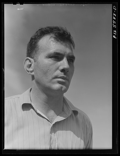 Untitled photo, possibly related to: Sheffield, Alabama. Reynolds Alloys Company. James L. Penn, ex-sailor, ex-policeman, and formerly employed at Alcoa, is now foreman of the general finishing