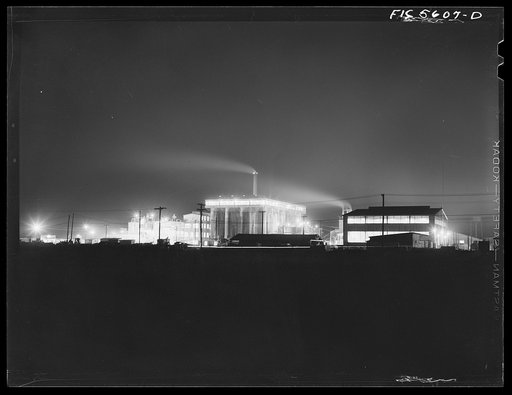 Untitled photo, possibly related to: Sheffield, Alabama. Reynolds Metal Company. Part of the Reynolds metal plant