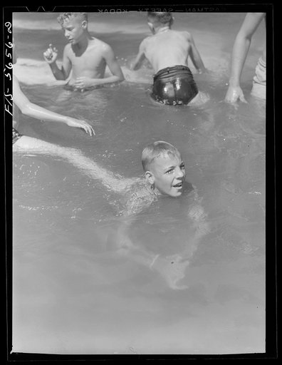 Florence (vicinity), Alabama. Swimming at a Boy Scout camp
