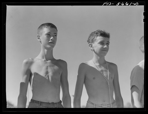 Florence (vicinity), Alabama. Boys at a Boy Scout camp