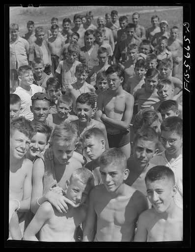 Florence (vicinity), Alabama. Boys at a Boy Scout camp