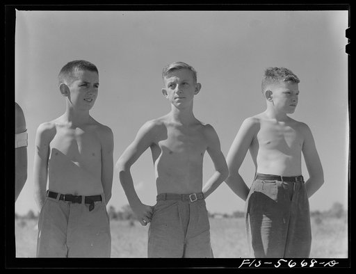 Florence (vicinity), Alabama. Boys at a Boy Scout camp