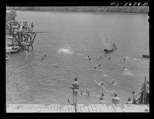 Florence (vicinity), Alabama. Swimming and boating at a Boy Scout camp